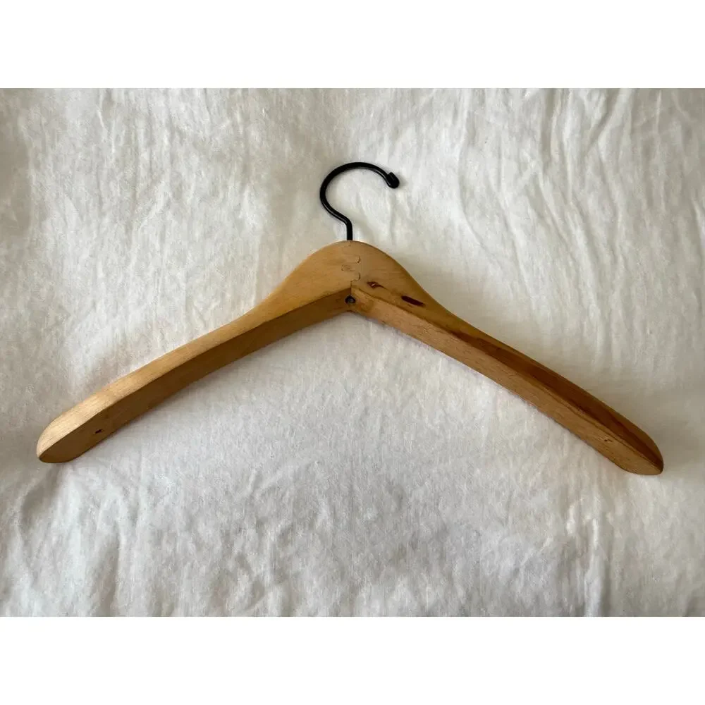 Polo Ralph Lauren | Brown Wood Curved Coat Hanger Vintage | Flag